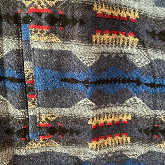 Levi's x Pendleton Jacquard Wool Poncho Wrap Hooded Jacket size XS - Picture 12 of 14